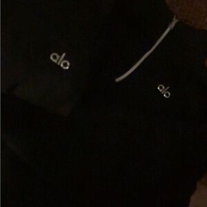 ALO Yoga Black Women's Sweater with Small Logo
